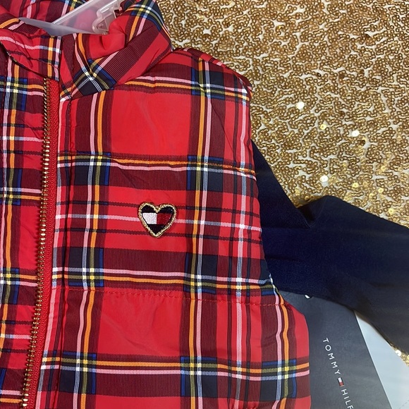 Blue and Red Plaid Tommy vest and shirt - Picture 4 of 7